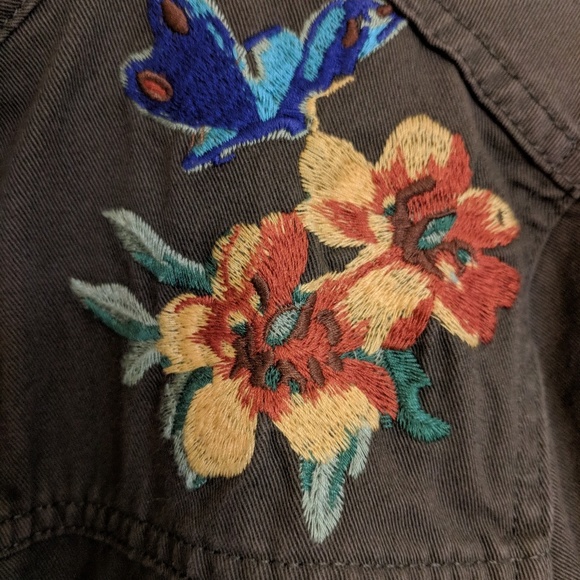 Embroidered Button Up Jacket - Picture 11 of 13